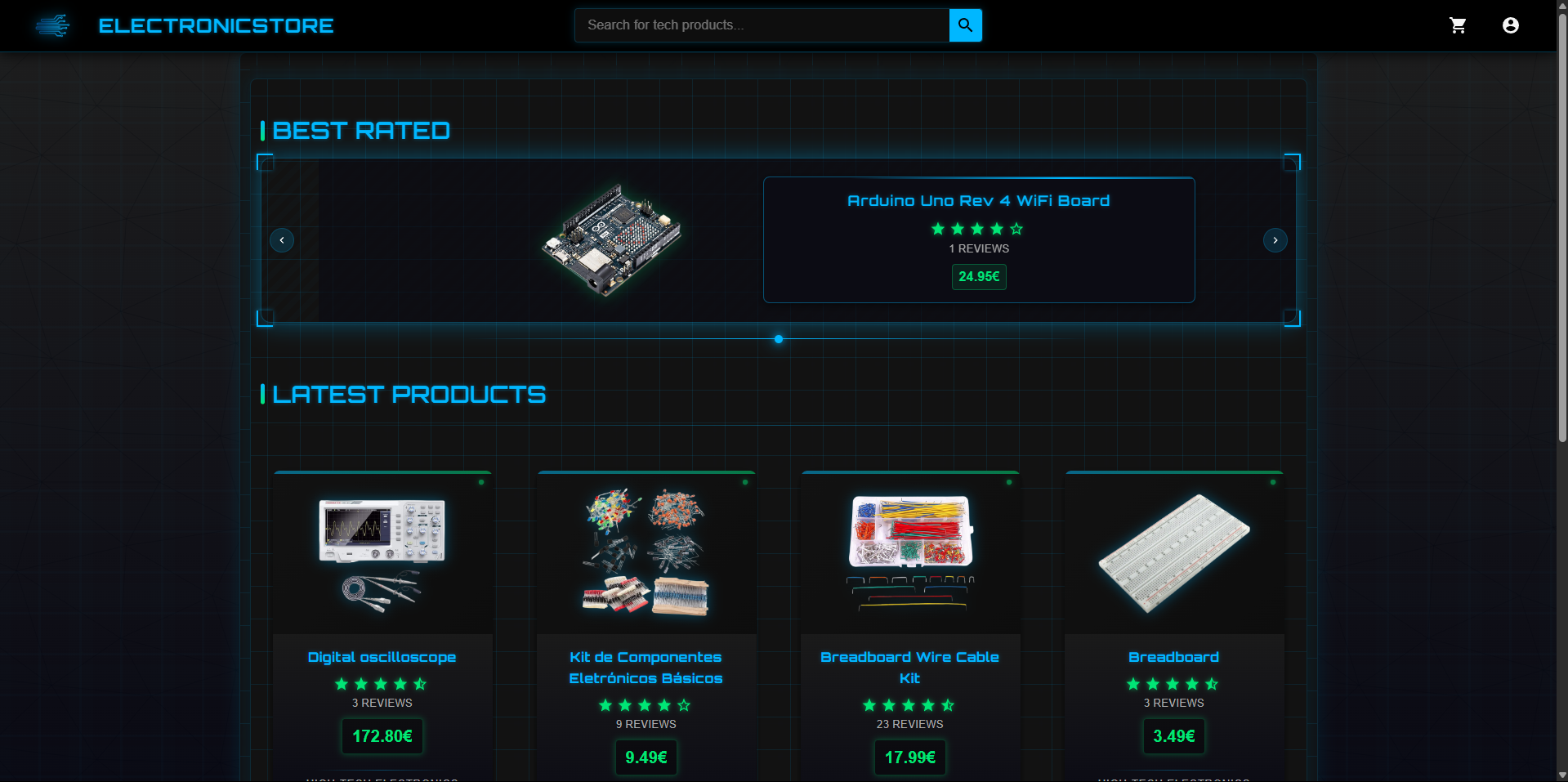 Eletronics store  | React - Python - SQLite