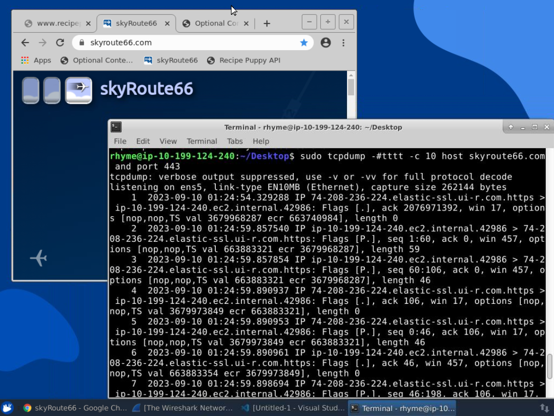Network traffic analysis with TCPDump